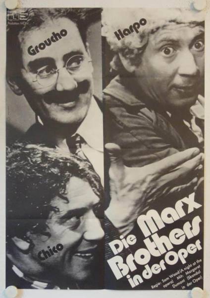 Die Marx Brothers in der Oper originales deutsches Filmplakat (R73)
